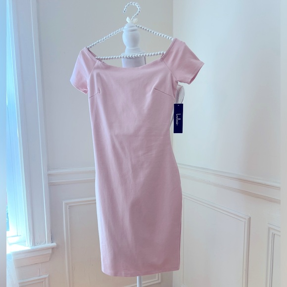 Lulu’s Blush Midi Off The Shoulder Dress - Picture 5 of 5